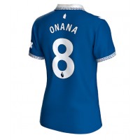 Maglie da calcio Everton Amadou Onana #8 Prima Maglia Femminile 2023-24 Manica Corta